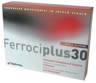FERROCIPLUS 30 24 COMPRESSE MASTICABILI - Antica Farmacia Ferrari