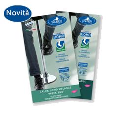 CALZA UOMO MELANGE 140 DENARI TAGLIA MEDIAJEANS CHIARO - Antica Farmacia Ferrari