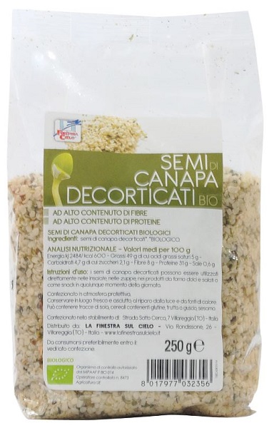 FSC SEMI DI CANAPA DECORTICATI BIO AD ALTO CONTENUTO DI FIBRA 250 G - Antica Farmacia Ferrari