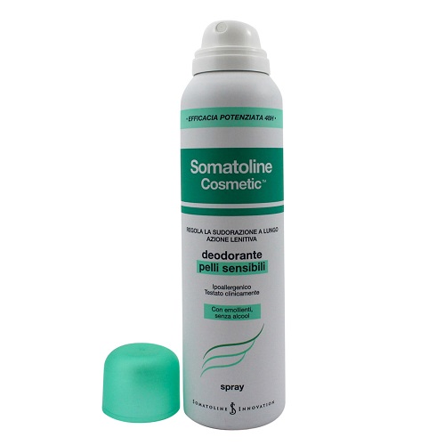 SOMATOLINE COSMETIC DEODORANTE SPRAY PELLI SENSIBILI 150 ML - Antica Farmacia Ferrari