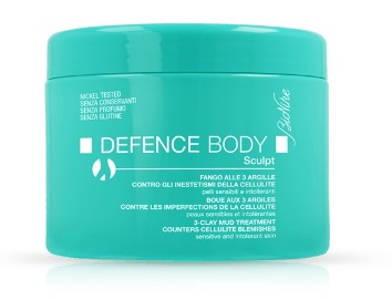 DEFENCE BODY ANTICELLULITE FANGO ALLE 3 ARGILLE VASO 500 G - Antica Farmacia Ferrari