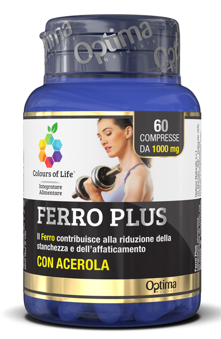 COLOURS OF LIFE FERRO PLUS 60 COMPRESSE 1000 MG - Antica Farmacia Ferrari