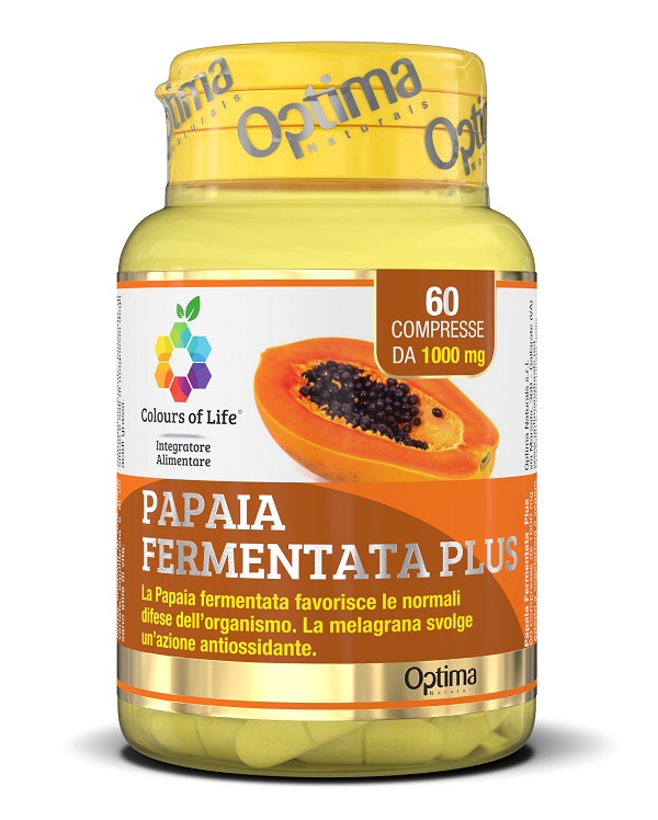 COLOURS OF LIFE FERMENTA PAPAIA PLUS 60 COMPRESSE 1000 MG - Antica Farmacia Ferrari