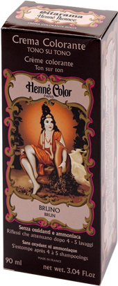 HENNE NUANCE BRUNO CREMA HENNE COLOR CREMA COLORANTE PRONTA ALL'USO - Antica Farmacia Ferrari