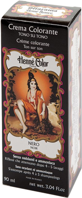 HENNE NUANCE NERO CREMA HENNE COLOR CREMA COLORANTE PRONTA ALL'USO - Antica Farmacia Ferrari