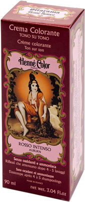 HENNE NUANCE AUBURN ROSSO INTENSO CREMA HENNE COLOR CREMA COLORANTE PRONTA ALL'USO - Antica Farmacia Ferrari