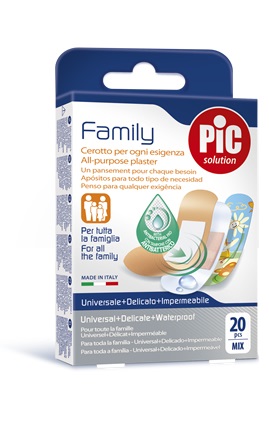 CEROTTO PIC STRIP FAMILY 20 PEZZI ANTIBATTERICO CON TAMPONE - Antica Farmacia Ferrari