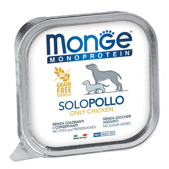 MONGE MONOPROTEICO 100% POLLO 150 G - Antica Farmacia Ferrari
