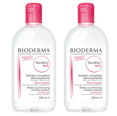 SENSIBIO H2O SOLUZIONE MICELLARE DETERTEGENTE 500ML + STRUCCANTE PELLE SENSIBILE 500 ML - Antica Farmacia Ferrari