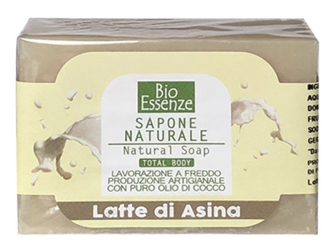 BIO ESSENZE SAPONE NATURALE LATTE DI ASINA 100 G - Antica Farmacia Ferrari