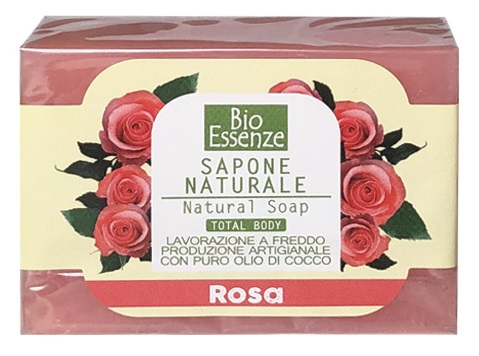 BIO ESSENZE SAPONE NATURALE ROSA 100 G - Antica Farmacia Ferrari