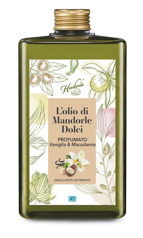 HUILERIE OLIO MANDORLE DOLCI VANIGLIA/MACADAMIA 300 ML - Antica Farmacia Ferrari