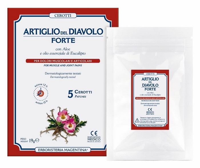 ARTIGLIO DEL DIAVOLO FORTE CEROTTO 5 PEZZI - Antica Farmacia Ferrari