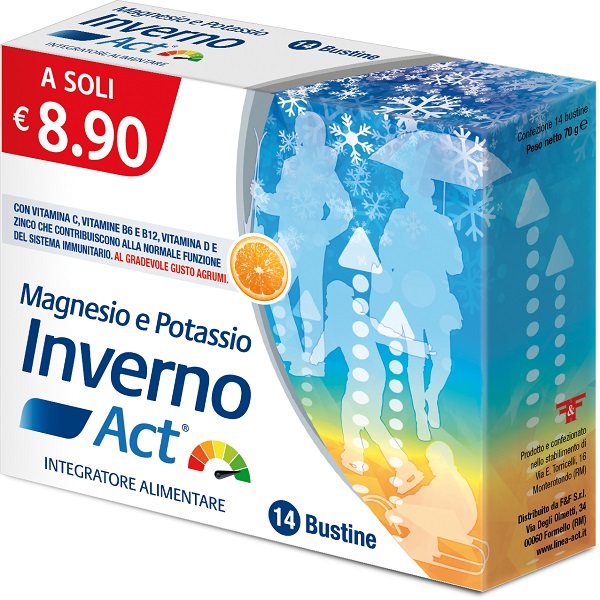 MAGNESIO POTASSIO ACT INVERNO 14 BUSTINE 5 G - Antica Farmacia Ferrari