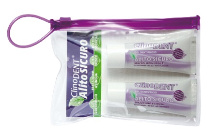 CLINODENT GEL DENTIFRICIO ALITO SICURO 2 TUBETTI DA 20 ML - Antica Farmacia Ferrari