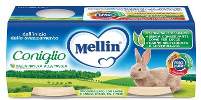 MELLIN OMOGENEIZZATO CONIGLIO 2X120 G - Antica Farmacia Ferrari