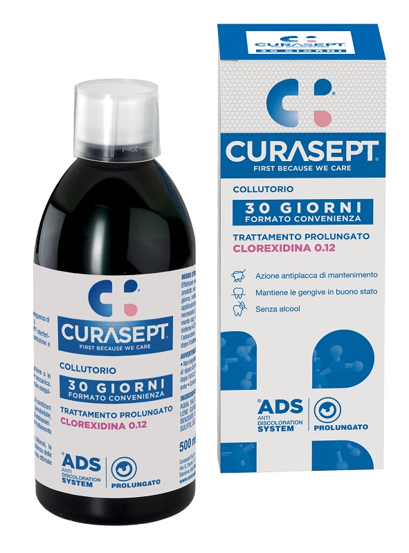 CURASEPT ADS COLLUTORIO 0,12 500 ML - Antica Farmacia Ferrari