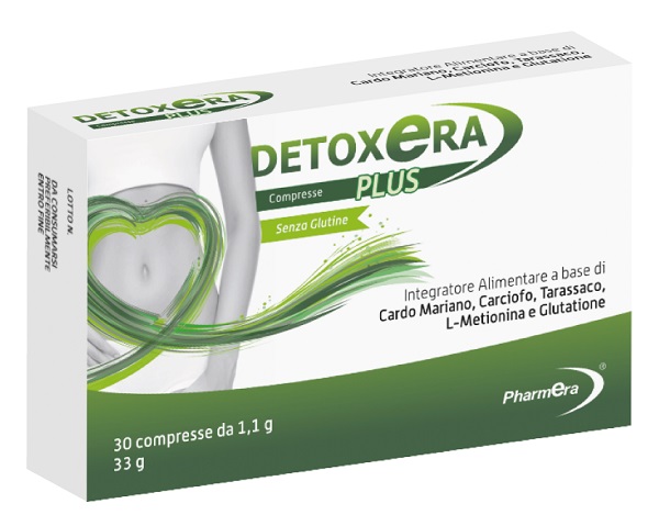 DETOXERA PLUS INTEGRATORE ALIMENTARE PER STIPSI E TRANSITO INTESTINALE 30 COMPRESSE - Antica Farmacia Ferrari