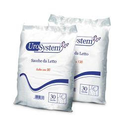 SACCA DI DRENAGGIO DA LETTO PER INCONTINENZA UROSYSTEM TUBO 90 CM SENZA SCARICO 30 PEZZI - Antica Farmacia Ferrari
