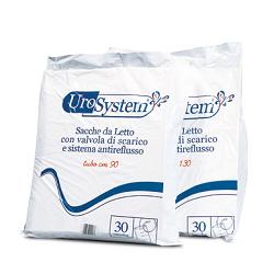 SACCA DI DRENAGGIO DA LETTO PER INCONTINENZA UROSYSTEM TUBO 130 CM CON SCARICO 30 PEZZI - Antica Farmacia Ferrari