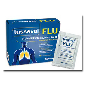 TUSSEVAL FLU 12 BUSTINE SOLUBILI 60 G - Antica Farmacia Ferrari