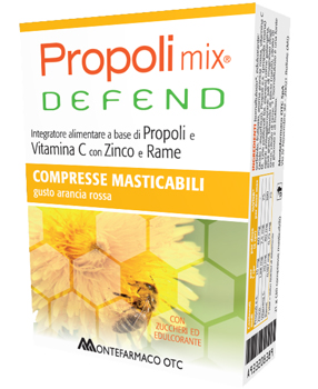 PROPOLI MIX DEFEND 30 COMPRESSE MASTICABILI GUSTO ARANCIA - Antica Farmacia Ferrari