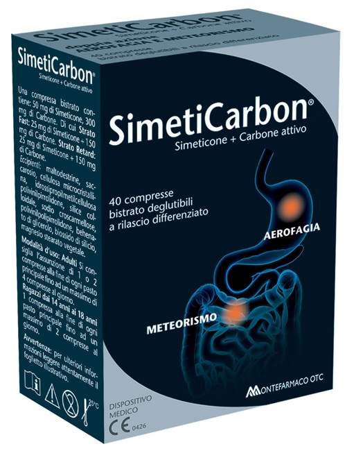 SIMETICARBON 40 COMPRESSE - Antica Farmacia Ferrari
