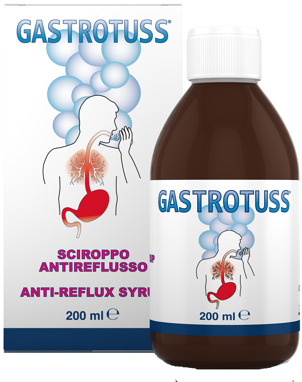 SCIROPPO ANTIREFLUSSO GASTROTUSS 200 ML - Antica Farmacia Ferrari