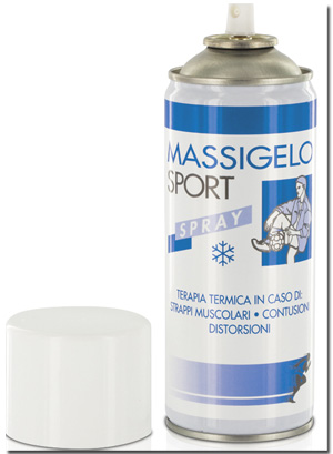 GHIACCIO ISTANTANEO MASSIGELO SPORT BOMBOLETTA SPRAY 400ML - Antica Farmacia Ferrari