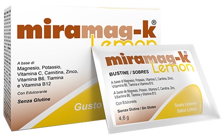 MIRAMAG-K LEMON 20 BUSTINE IN ASTUCCIO 92 G - Antica Farmacia Ferrari