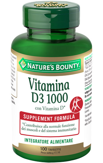 VITAMINA D3/1000 100 TAVOLETTE - Antica Farmacia Ferrari