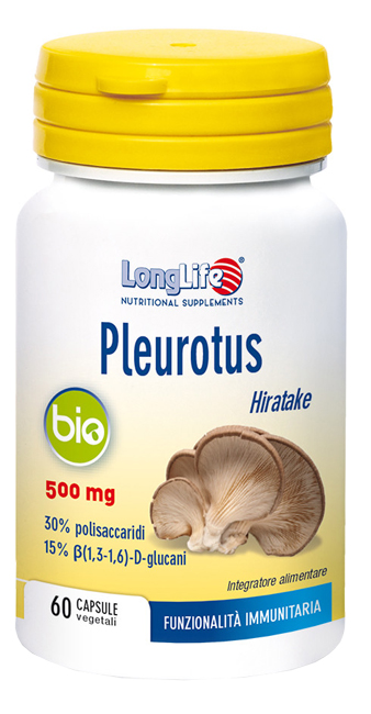 LONGLIFE PLEUROTUS BIO 60 CAPSULE - Antica Farmacia Ferrari