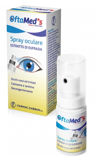 OFTAMED'S SPRAY OCULARE OCCHI ROSSI E IRRITATI ESTRATTO EUFRASIA 10 ML - Antica Farmacia Ferrari