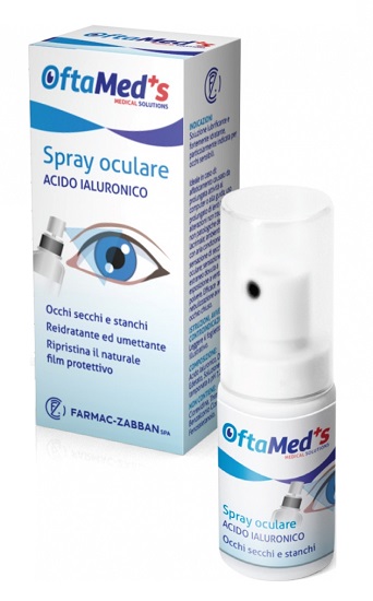 OFTAMED'S SPRAY CULARE OCCHI SECCHI E STANCHI ACIDO IALURONICO 10 ML - Antica Farmacia Ferrari