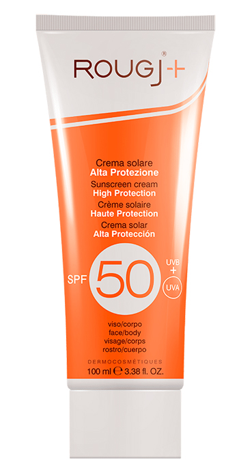 ROUGJ CREMA SOLARE CORPO ALTA PROTEZIONE SPF50 100 ML - Antica Farmacia Ferrari