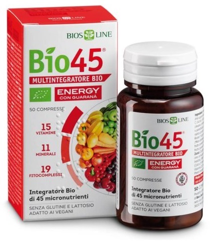BIOSLINE BIO 45 ENERGY 50 COMPRESSE CERT QCERT - Antica Farmacia Ferrari