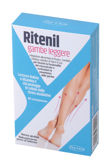 RITENIL GAMBE LEGGERE 40 COMPRESSE - Antica Farmacia Ferrari