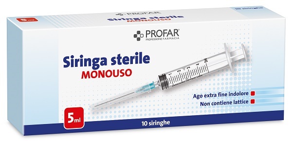 SIRINGA MONOUSO 5 ML PROFAR - Antica Farmacia Ferrari