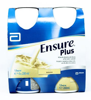 ENSURE PLUS BANANA 4 BOTTIGLIE DA 200 ML - Antica Farmacia Ferrari