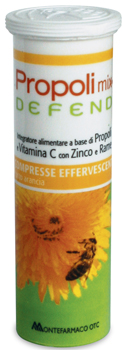PROPOLI MIX DEFEND 10 COMPRESSE EFFERVESCENTI GUSTO ARANCIA - Antica Farmacia Ferrari