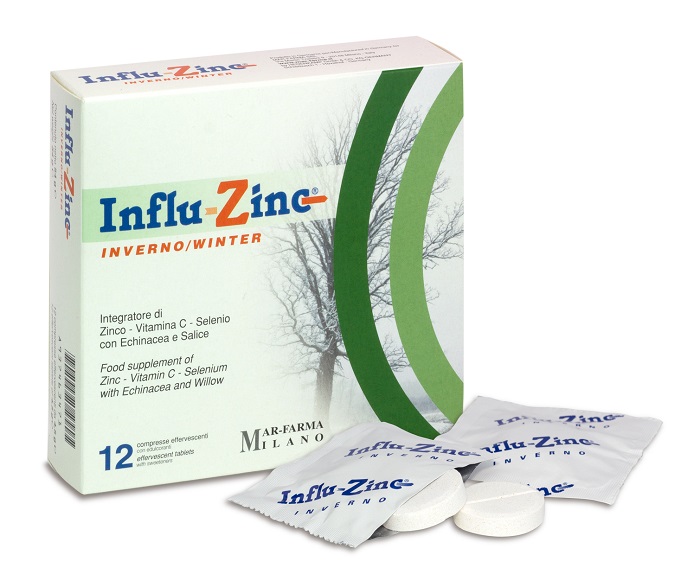 INFLUZINC INVERNO 12 COMPRESSE EFFERVESCENTI - Antica Farmacia Ferrari