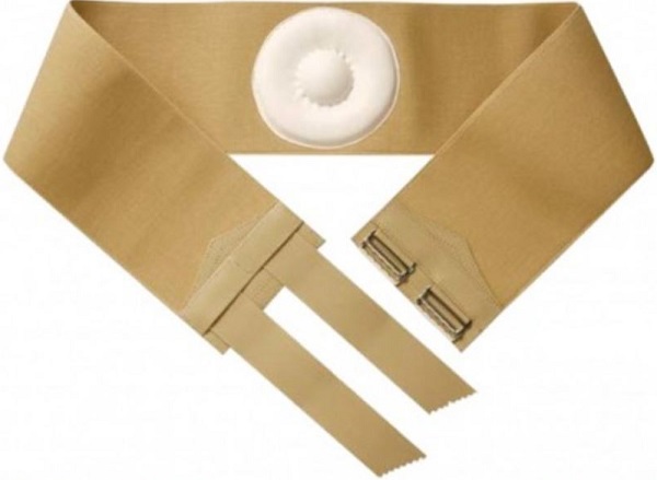 ORIONE 357 CINTO PER ERNIA OMBELICALE CON PELOTTA RIVESTITA IN PELLE BEIGE 9 - Antica Farmacia Ferrari