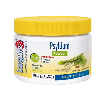 LONGLIFE PSYLLIUM POWDER BIO 180 G - Antica Farmacia Ferrari