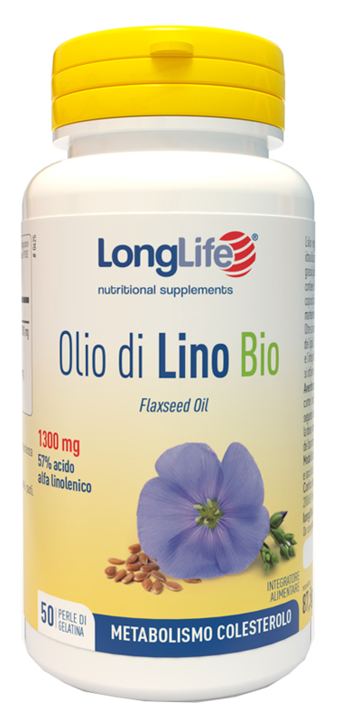 LONGLIFE OLIO DI LINO BIO 50 PERLE DI GELATINA - Antica Farmacia Ferrari