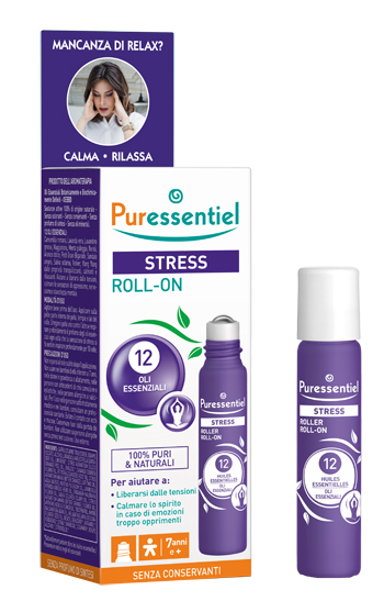 PURESSENTIEL ROLLER SOS STRESS 12 OLI ESSENZIALI 5 ML - Antica Farmacia Ferrari