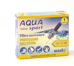 FILTRO AURICOLARE JUNIOR EARPLUG SCUDO AQUASPORT 2 PEZZI - Antica Farmacia Ferrari