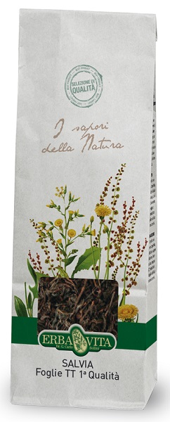 SALVIA TAGLIO TISANA PRIMA QUALITA' FOGLIE 100 G - Antica Farmacia Ferrari