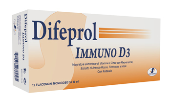 DIFEPROL IMMUNO D3 12 FLACONCINI DA 10 ML - Antica Farmacia Ferrari