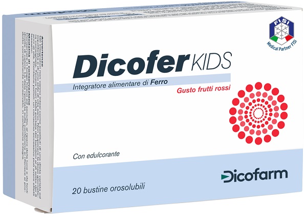 DICOFER KIDS 20 BUSTINE OROSOLUBILI - Antica Farmacia Ferrari