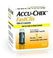 LANCETTE PUNGIDITO ACCU-CHEK FASTCLIX 100 + 2 PEZZI - Antica Farmacia Ferrari